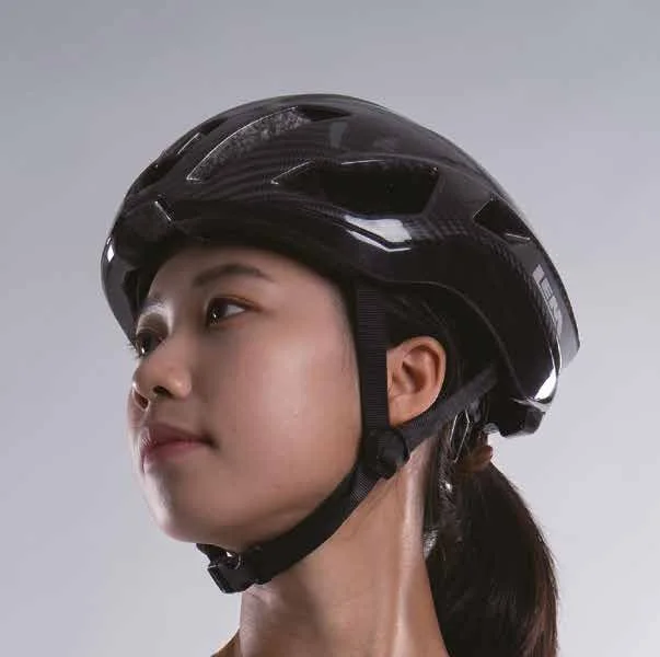 Rider wearing the LEM Attack Carbon